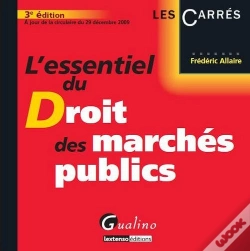 Capa do artigo L'Essentiel Du Droit Des Marchés Publics