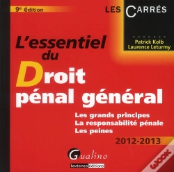Capa do artigo L'Essentiel Du Droit Penal General - 9e Edition