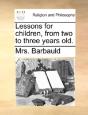 Lessons For Children, From Two To Three - Preview