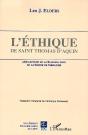 L'Éthique De Saint Thomas D'Aquin : Une Lecture De La Secunda Pars De La Somme De Théologie - Preview