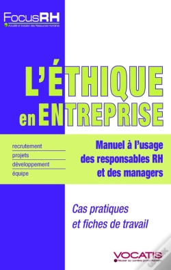 Capa do artigo L'Éthique En Entreprise ; Manuel À L'Usage Des Responsables Rh Et Des Managers