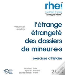 Capa do artigo L'Etrange Etrangete Des Dossiers De Mineur.E.S. - Exercices D'Histoire