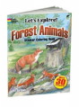 Let'S Explore! Forest Animals Sticker Coloring Book - Preview