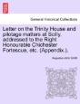 Letter On The Trinity House And Pilotage Matters At Scilly, Addressed To The Right Honourable Chichester Fortescue, Etc. (Appendix.). - Preview