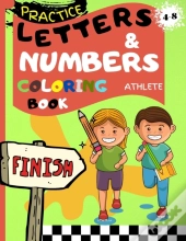 Letters & Numbers Coloring Book Athlete