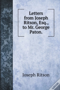 Capa do artigo Letters From Joseph Ritson, Esq., To Mr. George Paton.