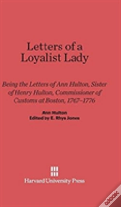 Capa do artigo Letters Of A Loyalist Lady
