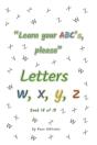 Letters W, X, Y, Z - Preview