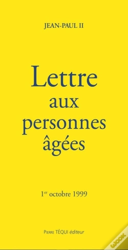 Capa do artigo Lettre Aux Personnes Âgées : 1er Octobre 1999