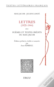 Capa do artigo Lettres (1925-1944) Avec Poemes Et Textes Inedits De Max Jacob