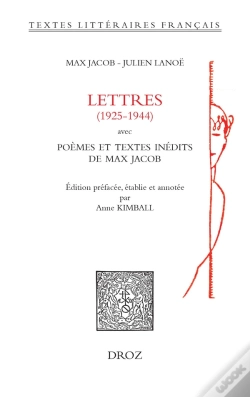 Capa do artigo Lettres (1925-1944) Avec Poemes Et Textes Inedits De Max Jacob
