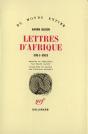 Lettres D'Afrique 1914-1931 - Preview