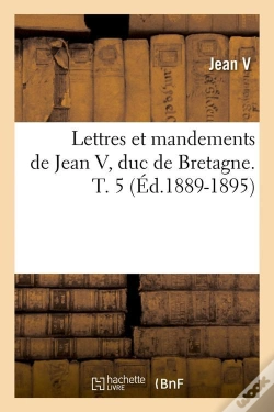 Capa do artigo Lettres De Jean V T.5 Edition 1889 1895