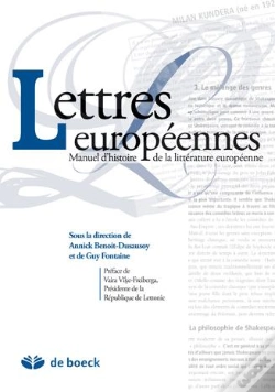 Capa do artigo Lettres Européennes ; Manuel D'Histoire De La Littérature Européenne