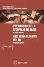 L'Évaluation De La Recherche En Droit ; Enjeux Et Méthodes - Preview