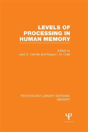 Levels Of Processing In Human Memory (Ple: Memory) - Preview