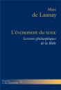 L'Événement Du Texte : Lectures Philosophiques De La Bible, Volume 2 - Preview