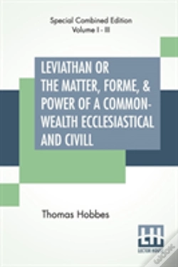 Capa do artigo Leviathan Or The Matter, Forme, & Power Of A Common-Wealth Ecclesiastical And Civill (Complete)