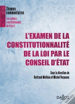 Capa do artigo L'Examen De La Constitutionnalité Des Lois Par Le Conseil D'Etat
