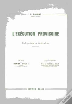 Capa do artigo L'Exécution Provisoire