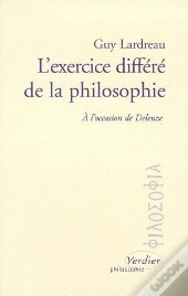 L'Exercice Différé De La Philosophie ; À L'Occasion De Deleuze