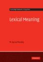 Lexical Meaning - Preview