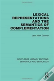 Capa do artigo Lexical Representations And The Semantics Of Complementation