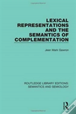 Capa do artigo Lexical Representations And The Semantics Of Complementation