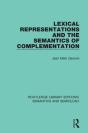 Lexical Representations And The Semantics Of Complementation - Preview