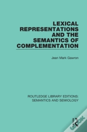 Capa do artigo Lexical Representations And The Semantics Of Complementation