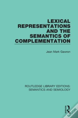Capa do artigo Lexical Representations And The Semantics Of Complementation