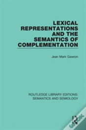 Capa do artigo Lexical Representations And The Semantics Of Complementation
