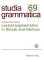 Lexical Segmentation In Slovak And German - Preview