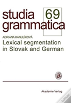 Capa do artigo Lexical Segmentation In Slovak And German