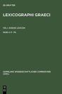 Lexicographi Graeci: Vol. I: Cb - Preview