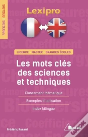 Capa do artigo Lexipro : Français/Anglais ; Les Mots Clés Des Sciences Et Techniques
