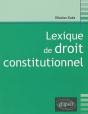Lexique De Droit Constitutionnel - Preview