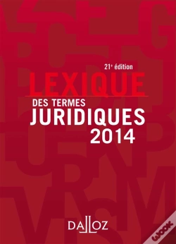 Capa do artigo Lexique Des Termes Juridiques (Édition 2014)