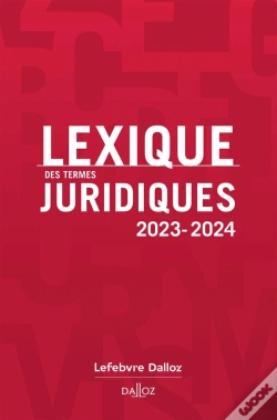 Capa do artigo Lexique Des Termes Juridiques (Édition 2023/2024)
