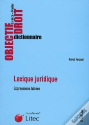 Capa do artigo Lexique Juridique Expressions Latines