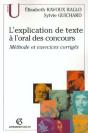 L'Explication De Texte À L'Oral Des Concours : Méthode Et Exercices Corrigés - Preview