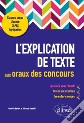 L'Explication De Texte À L'Oral Des Concours