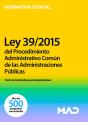 Ley 39/2015 De 1 De Octubre Del Procedimiento Administrati - Preview