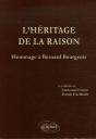 L'Héritage De La Raison ; Hommages À Bernard Bourgeois - Preview