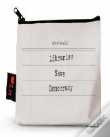 Libraries Save Democracy Pencil Pouch