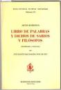 Libro De Palabras Y Dichos De Sabios Y Filosofos - Preview