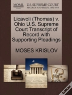 Capa do artigo Licavoli (Thomas) V. Ohio U.S. Supreme Court Transcript Of Record With Supporting Pleadings