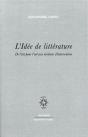 L'Idée De Littérature ; De L'Art Pour L'Art Aux Écritures D'Intervention - Preview