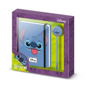 Capa do artigo Lilo e Stitch Face Caixa de Presente com Diário e Caneta Fashion, Azul