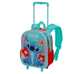 Capa do artigo Lilo e Stitch Tropic Mochila 3D com Rodas Pequena, Azul